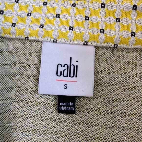 CAbi Hobnob Topper Yellow Coat Dress - Picture 7 of 13